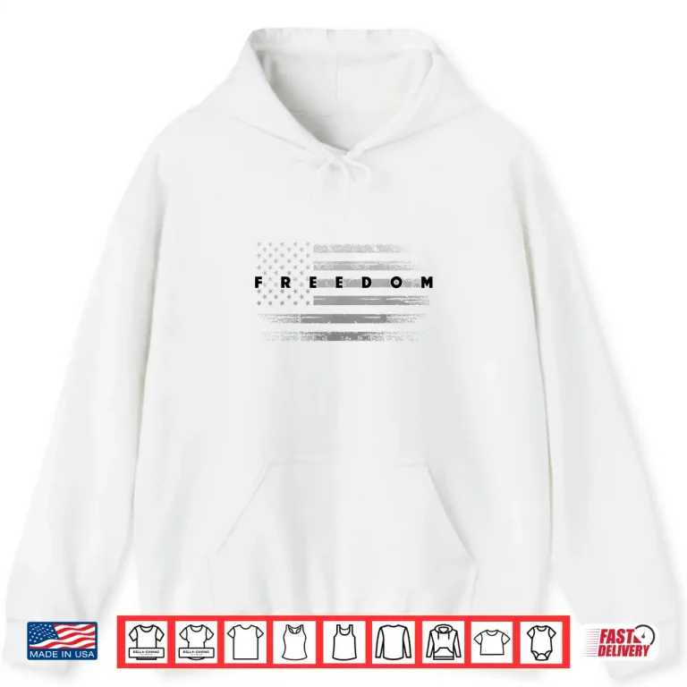 Hoodie Grunge American Flag Patriotic Pride Freedom Shirt 1