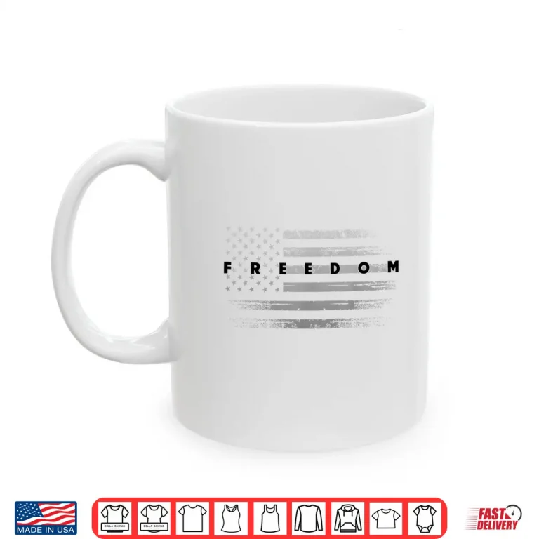 Mug Grunge American Flag Patriotic Pride Freedom Shirt 1