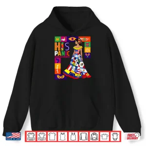 Hoodie Women Dress Hispanic Heritage Month All Latin Countries Flag Shirt