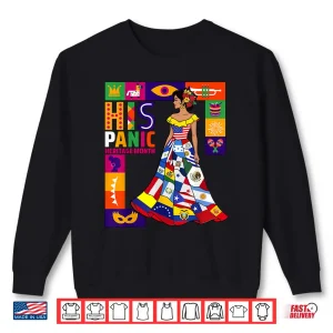 Sweatshirt Women Dress Hispanic Heritage Month All Latin Countries Flag Shirt
