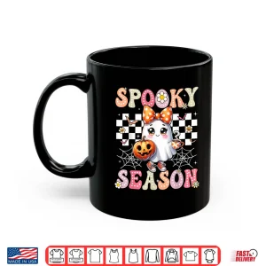 Mug Spooky Season Retro Happy Halloween Ghost Shirt