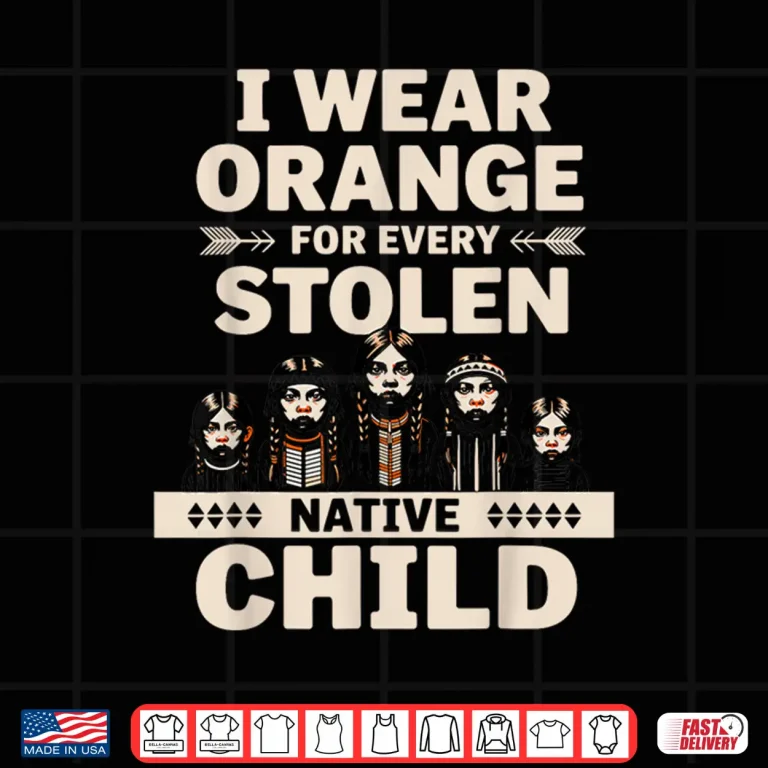 Design I Wear Orange Every Child Unity Indigenous Native American Shirt 1