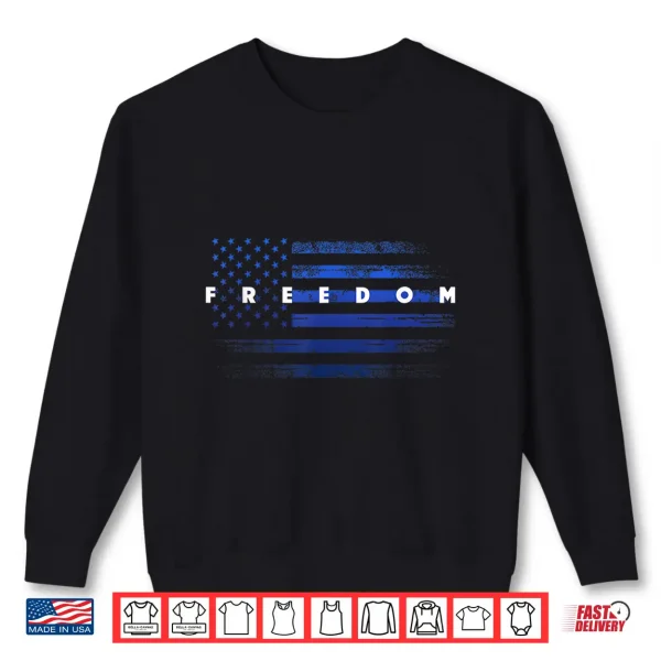 Sweatshirt Patriotic Pride Grunge American Flag Freedom Shirt
