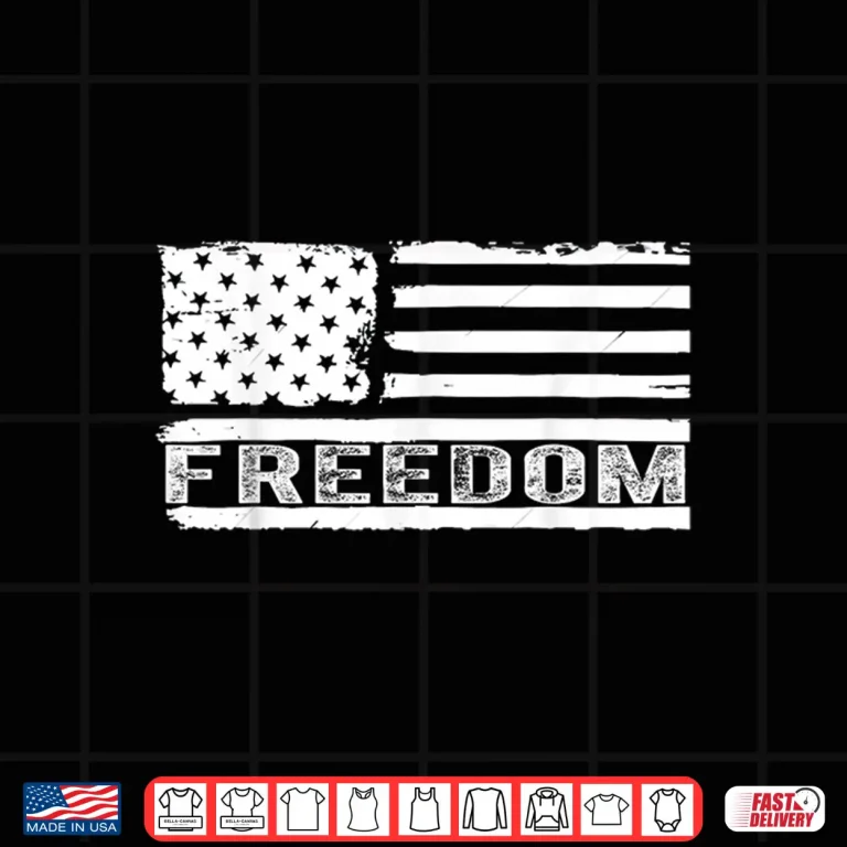 Design Freedom Vintage America Flag Shirt