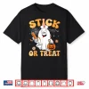 Groovy Stick Or Treat Funny Halloween Costume Nurse Shirt