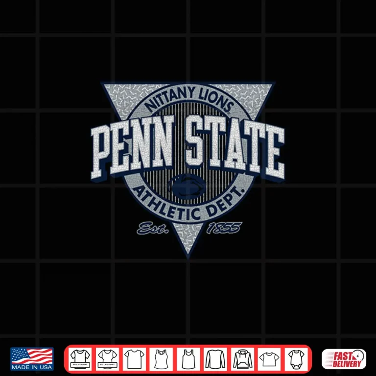 Design Penn State Nittany Lions Retro Triblock Shirt