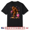 Bigfoot Football Pink Ribbon Breast Cancer Awareness Shirt
