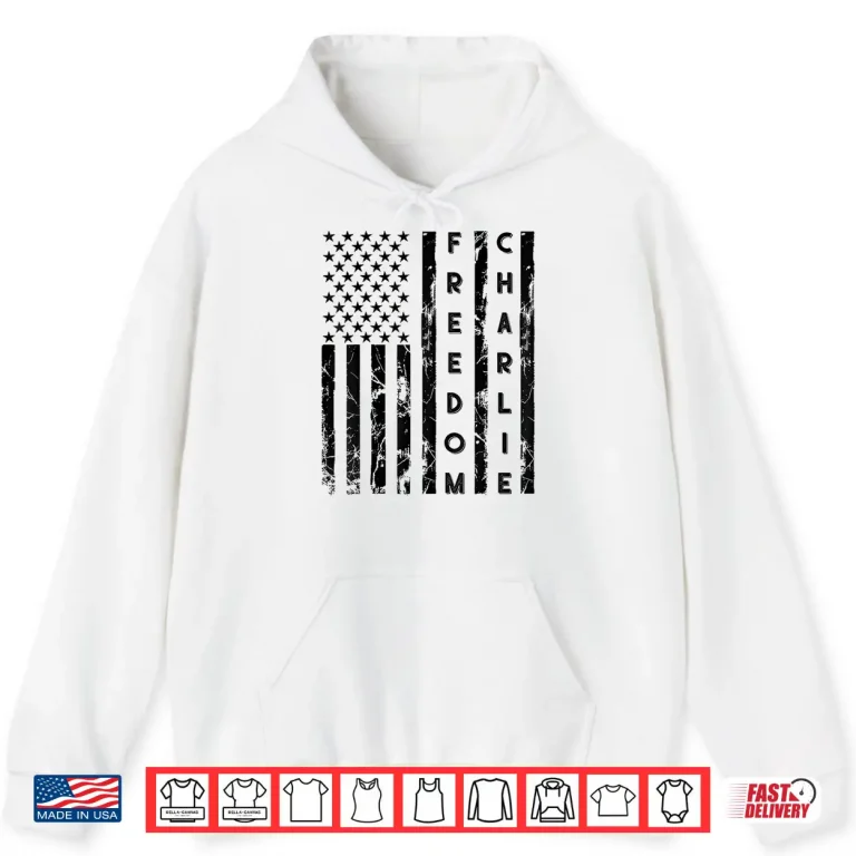 Hoodie Freedom USA American Flag Shirt