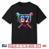 Baseball Ice Cream Drip Number 67 Player 67Th Birthday Shirt
