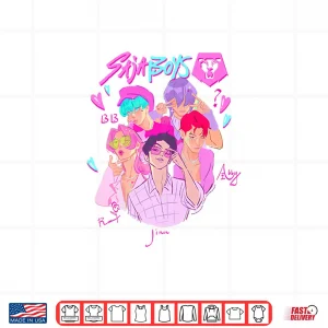 Design Halloween Saja Boys Demon Group Portrait Shirt