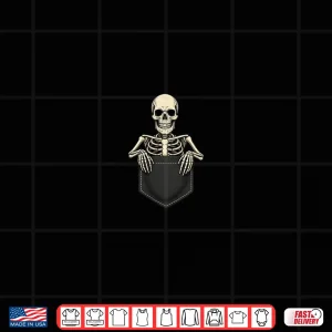 Design Funny Skeleton in The Pocket Halloween Shirt
