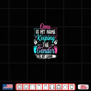 Design Gender Reveal Keeper of The Gender Oma Baby Shower Shirt