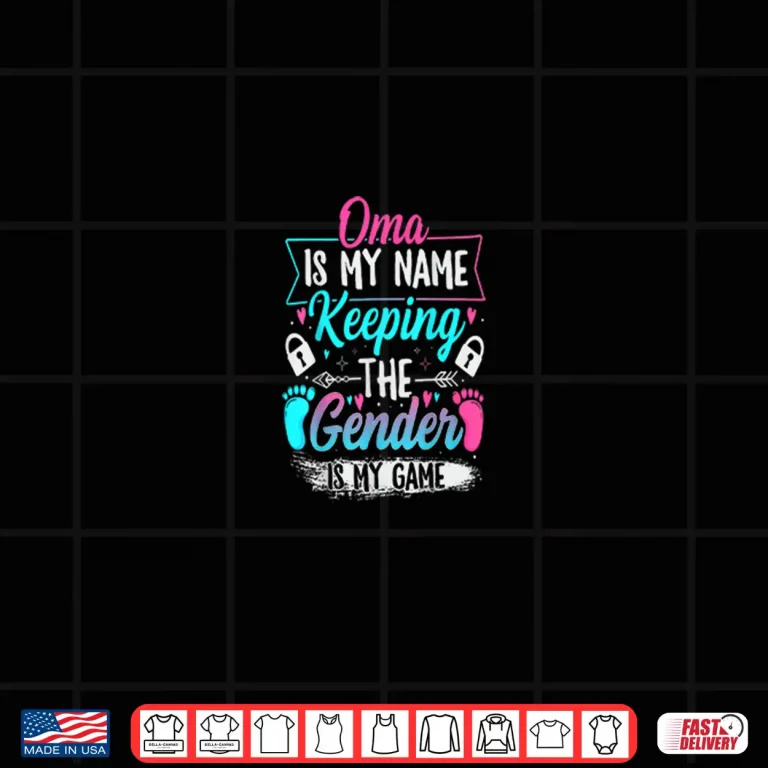 Design Gender Reveal Keeper of The Gender Oma Baby Shower Shirt