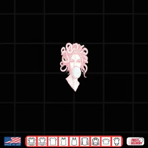 Design Medusa Bubblegum Mythological Snake Hair Goddess Shirt 1