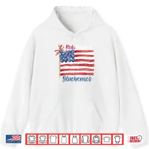 Hoodie Red White And Blueberries Charlie Kirk Shirt