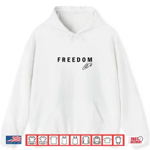 Hoodie Freedom C.K Shirt Simple Bold Typography Shirt