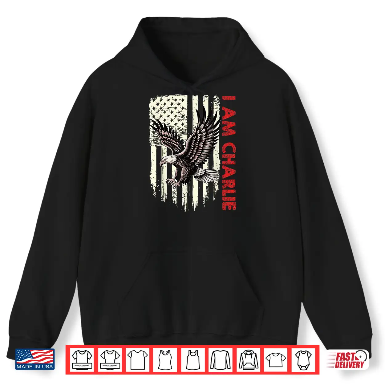 I Am Charlie Name Personalized Eagle American Flag Freedom Shirt I Am Charlie Name Personalized Eagle American Flag Freedom Shirt