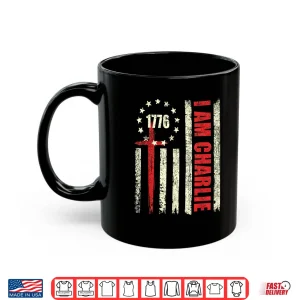 Mug I am Charlie American Flag Shirt