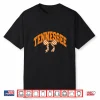 Preppy Tennessee Orange And White Cherckerboard Coquette Bow Shirt