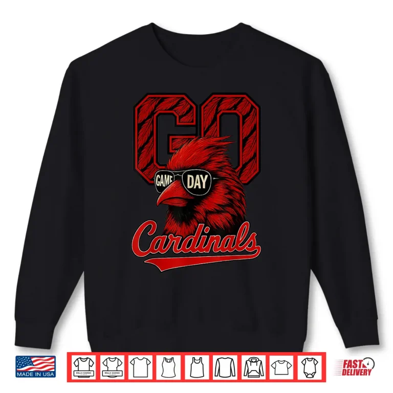 Sweatshirt Retro Go Cardinals Game Day Shirt 1