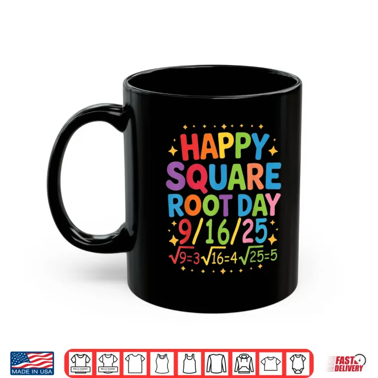 Mug Cool Retro Happy Square Root Day Number Joke Shirt