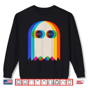 Sweatshirt Ghost Trippy Vaporwave Halloween Techno Rave EDM Shirt