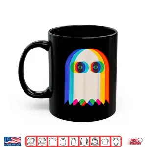 Mug Ghost Trippy Vaporwave Halloween Techno Rave EDM Shirt