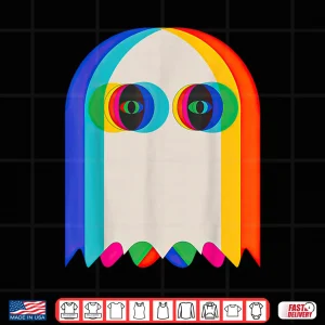 Design Ghost Trippy Vaporwave Halloween Techno Rave EDM Shirt