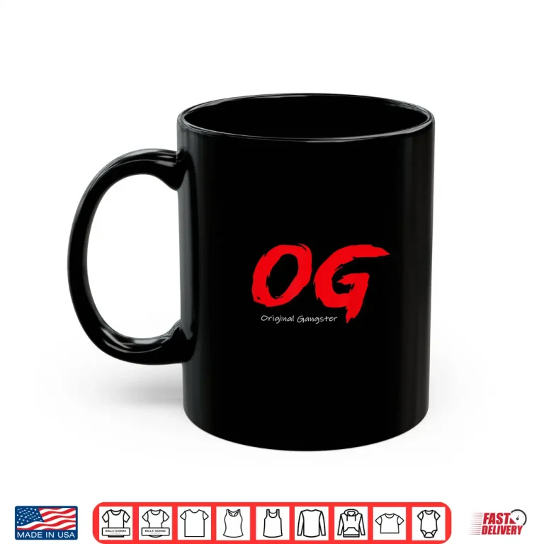 Mug OG Graphic Bold Red Brush Style Shirt