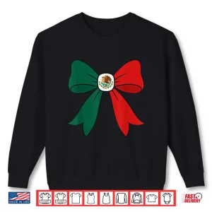 Sweatshirt Patriotic Mexican Heritage Coquette Bow Shirt