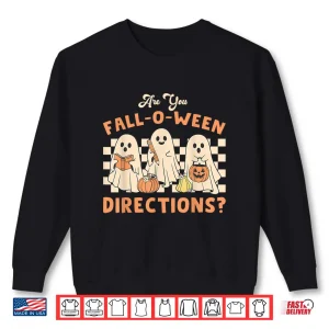 Sweatshirt Retro are You Fall O Ween Directions Teacher Halloween Ghost Shirt 2