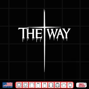 Design The Way Jesus Cross Graphic Scripture Inspired Wear Shirt