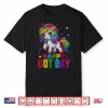 Cute Unicorn Polka Dot Art Student Happy Dot Day Shirt