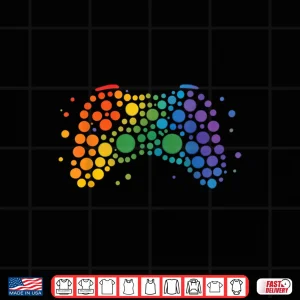 Design Dot Day Gaming Controller Polka Dots Shirt