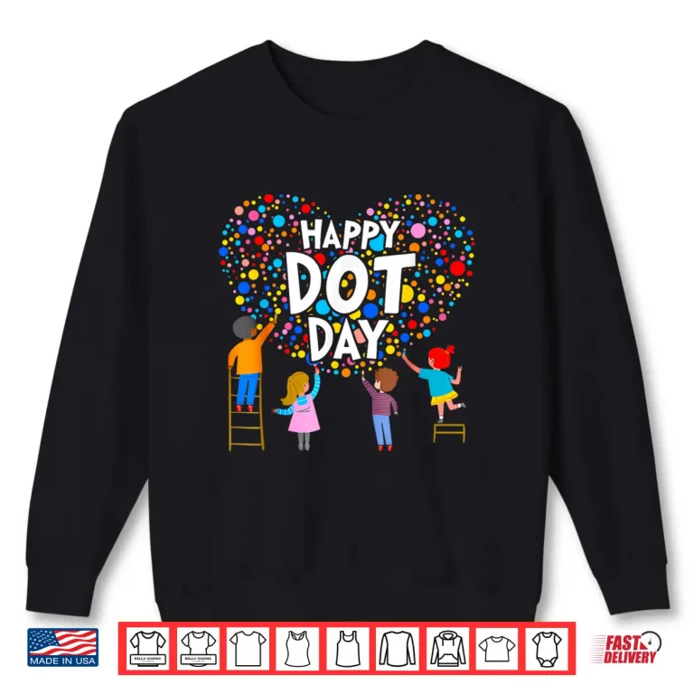 Sweatshirt Happy Dot Day Colorful Polka Dot Shirt