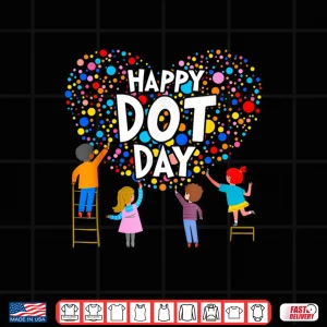 Design Happy Dot Day Colorful Polka Dot Shirt