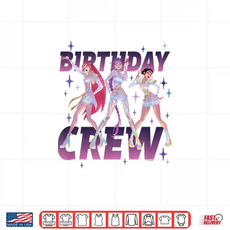 Design Kpop Demon HUNTRIX Birthday Crew Shirt