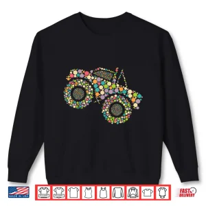 Sweatshirt Polka Dot Monster Truck Funny Dot Day Shirt