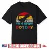 Retro T Rex Dinosaur Polka Dot Art Student Dot Day Shirt