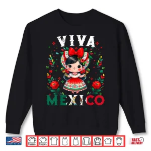 Sweatshirt Viva Mexico Flag Mexican Independence Day Shirt