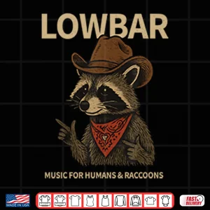 Design Lowbar Music For Humans And Raccoons Shirt
