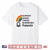 Support Queer Owned Businesses Palantir Rainbow Flag Shirt