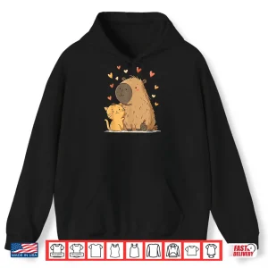 Hoodie Kawaii Cat Capybara Cute Shirt