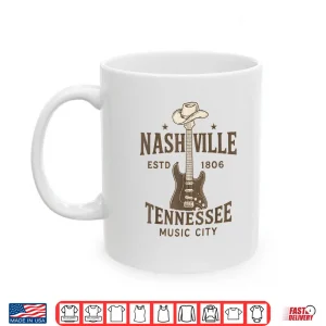 Mug Nashville Music City Guitar Wing Country Music Tennessee Shirt