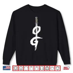 Sweatshirt OG Sword Graphic Bold Black Brush Style Shirt