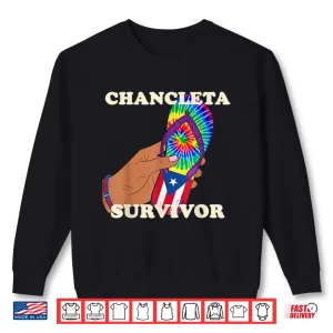 Sweatshirt Chancleta Survivor Puerto Rico Spanish Joke Shirt