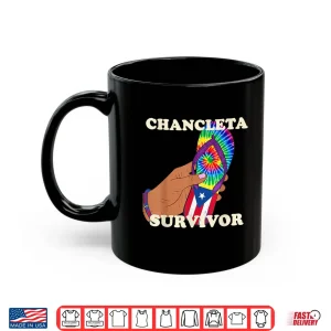 Mug Chancleta Survivor Puerto Rico Spanish Joke Shirt