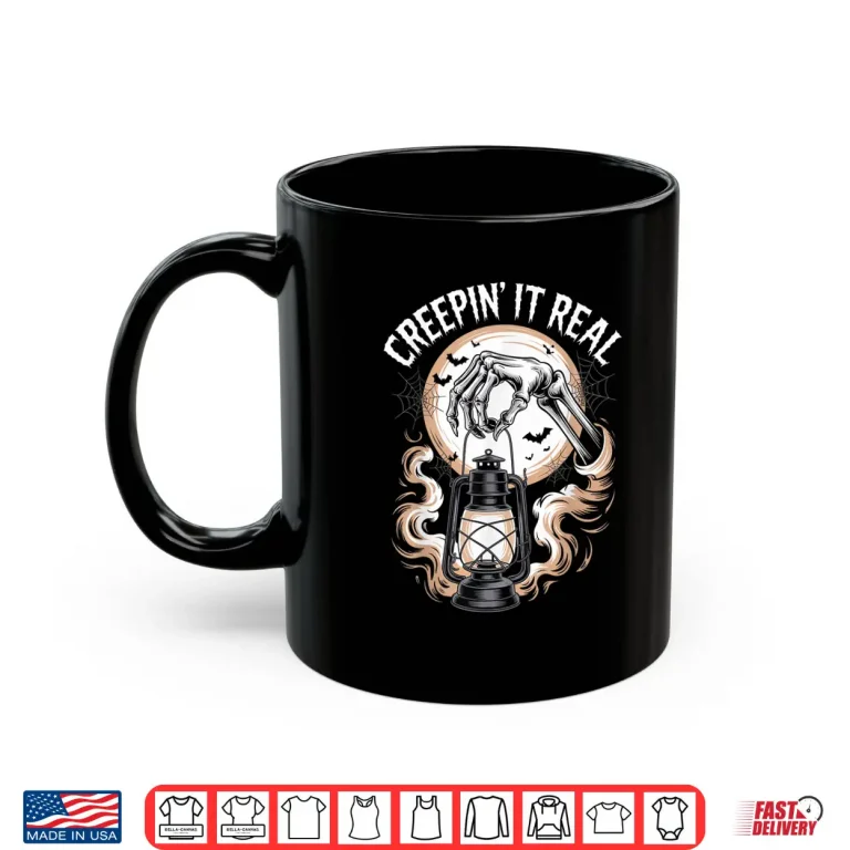 Mug Creepin It Real Gothic Halloween Shirt
