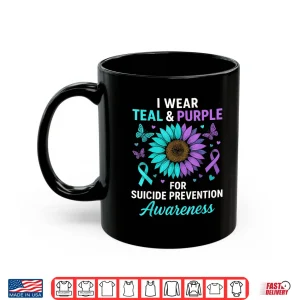 Mug I Wear Teal Purple for Suicide Prevention Awareness Shirt
