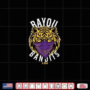 Design LSU Football Bayou Bandits LSU Tigers Shirt 1
